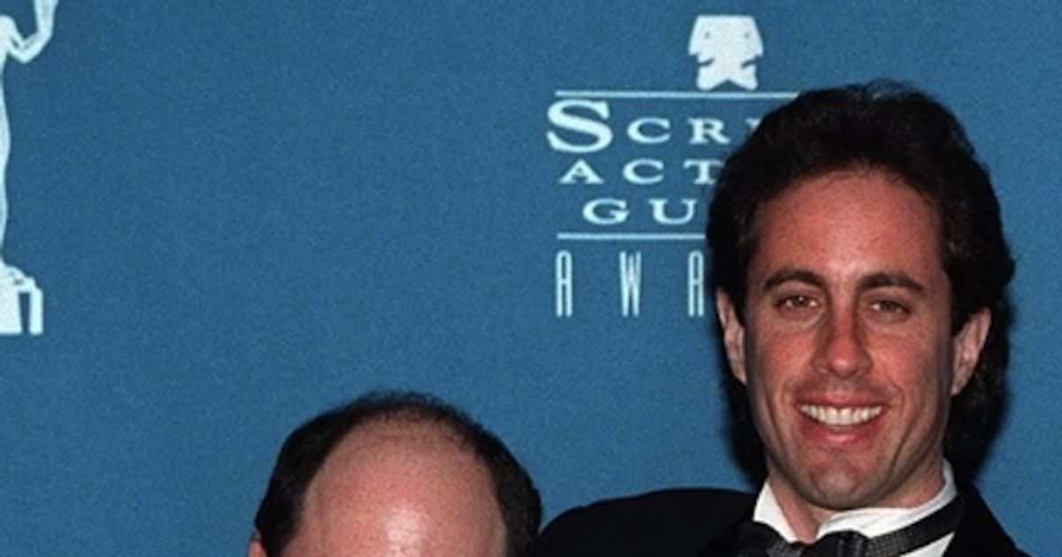 Jerry Seinfeld, Jason Alexander Seen Outside Tom's Restaurant in NYC