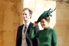 Nine-Months Pregnant Pippa Middleton Glowed In Green At Princess Eugenie’s Wedding