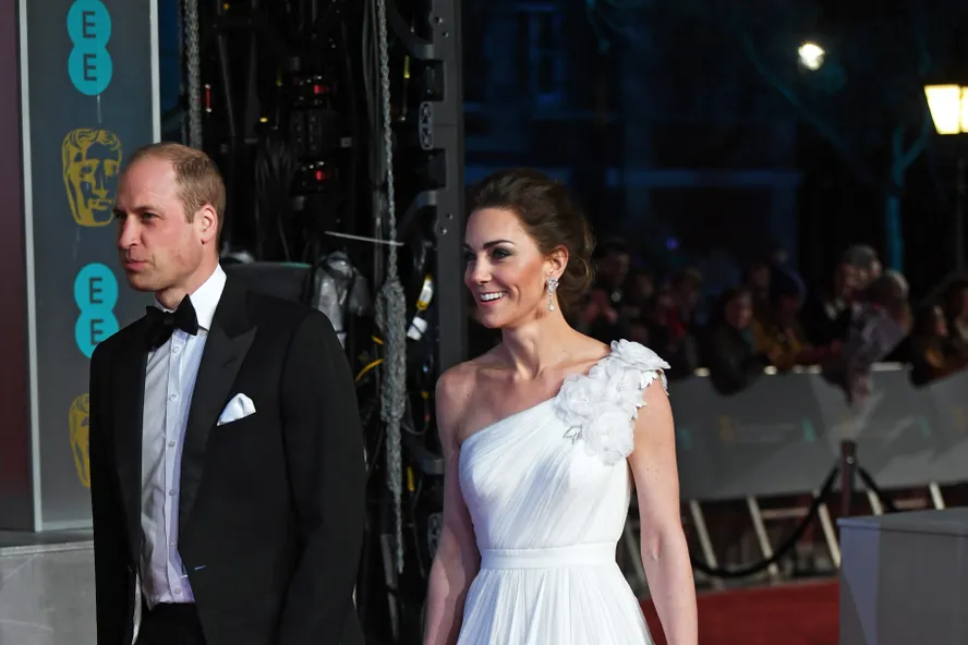 Kate Middleton Is A Vision In White On The BAFTA Red Carpet