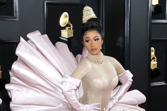 Cardi B Made A Dramatic Entrance At The 2019 Grammys