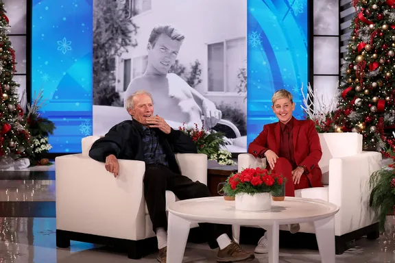 Clint Eastwood Stops By The Ellen DeGeneres Show And Talks About Being Her Studio Neighbor
