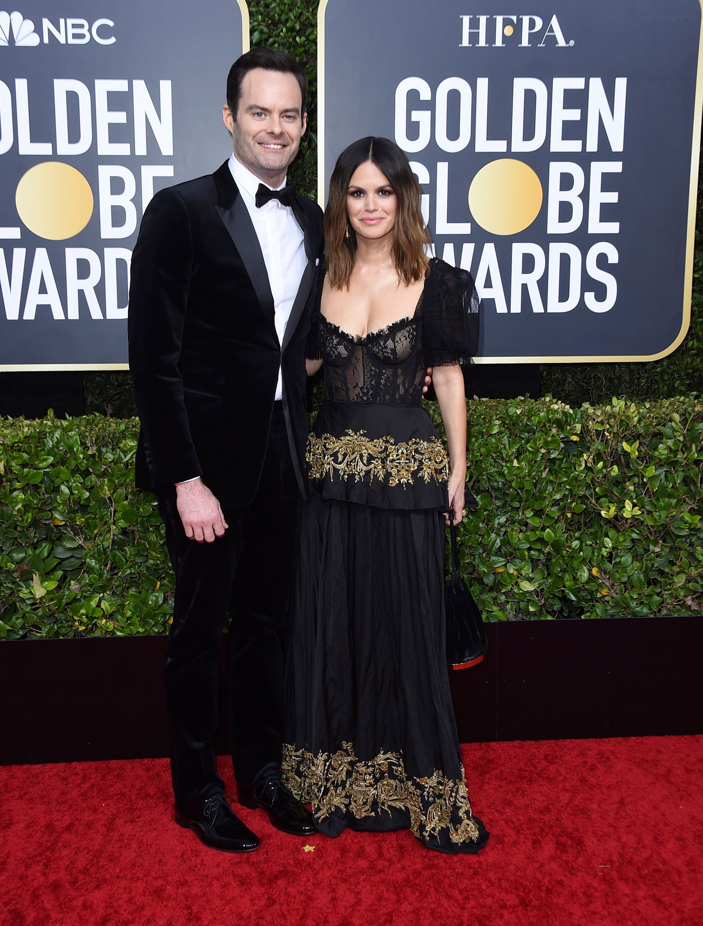Bill Hader And Rachel Bilson Make Their Red Carpet Debut As A Couple At The 2020 Golden Globes