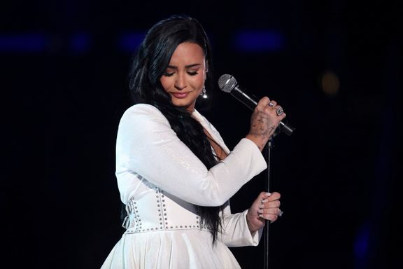Demi Lovato Tears Up At Grammys During First Live Performance In Nearly Two Years