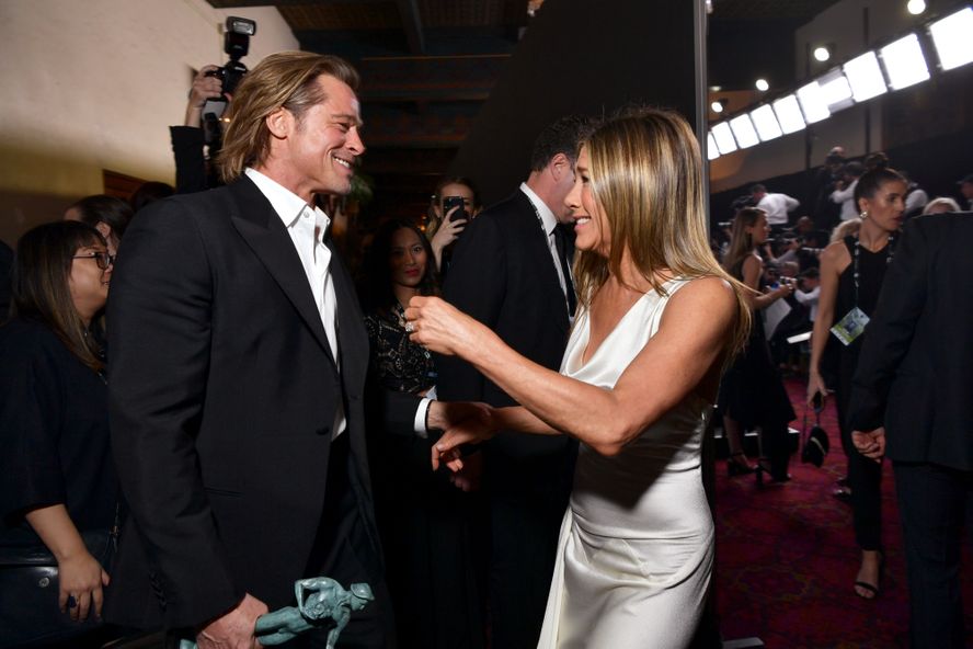 Brad Pitt And Jennifer Aniston Share A Sweet Moment At The SAG Awards