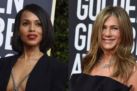 Jennifer Aniston And Kerry Washington Fangirl Over Each Other At The 2020 Golden Globes