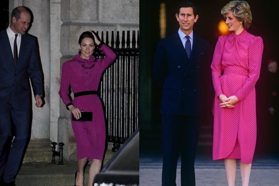 Kate Middleton Channels Lady Diana In ’80s-Inspired Magenta Dress